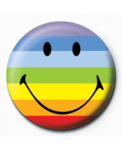 Insigna Pyramid - Smiley (Rainbow)