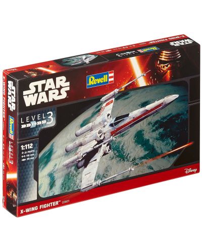 Model asamblat al unei nave spațiale  Revell Star Wars: Episode VII - X-Wing Fighter (03601) - 2