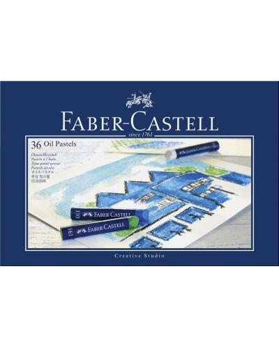 Pasteluri uleioase Faber-Castell - Creative Studio, 36 bucati - 1