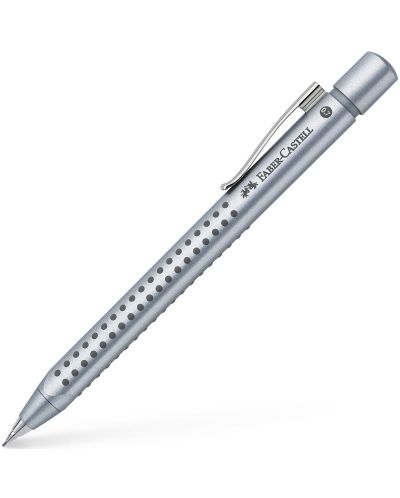 Creion automatic Faber-Castell Grip - Argintiu, 0.7 mm - 1