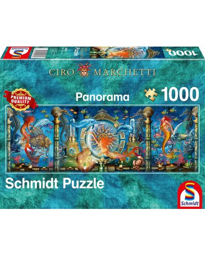 Puzzle panoramic  Schmidt de 1000 piese - Ciro Marchetti Underwater World - 1