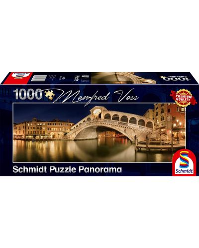 Puzzle panoramic  Schmidt de 1000 piese - Manfred Voss Rialto Bridge - 1