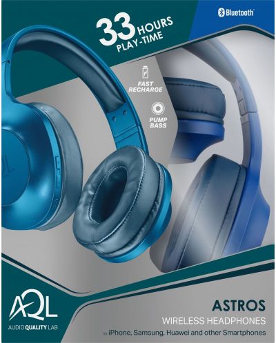 Casti wireless AQL - Astros, albastre - 3