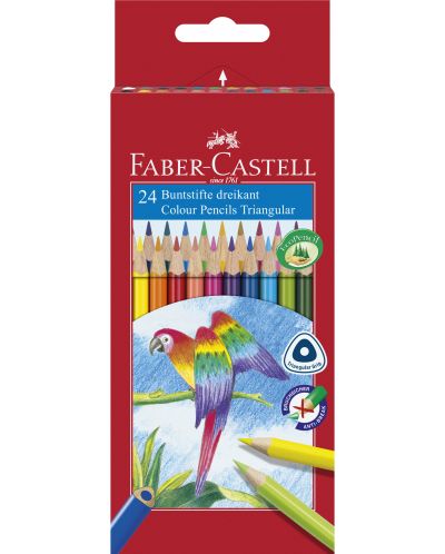 Set creioane colorate Faber-Castell - 24 bucati - 1