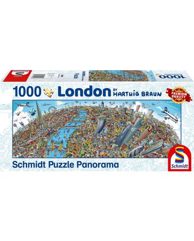 Puzzle panoramic Schmidt de 1000 piese - Hartwig Braun London - 1