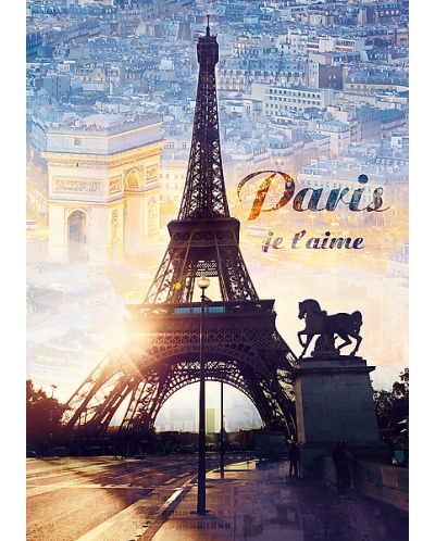 Puzzle Trefl de 1000 piese - Paris in zori - 2