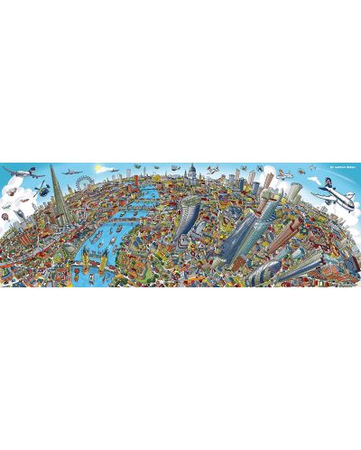 Puzzle panoramic Schmidt de 1000 piese - Hartwig Braun London - 2