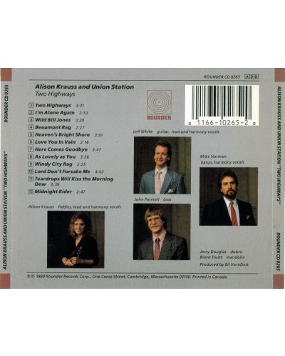 Alison Krauss & Union Station - Two Highways (CD) - 2