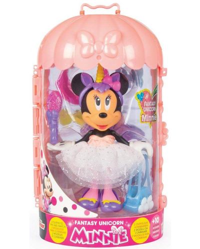 Papusa IMC Toys Disney - Minnie Mouse, unicorn, 15 cm - 1