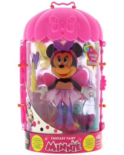 Papusa IMC Toys Disney - Minnie Mouse, zana, 15 cm - 1