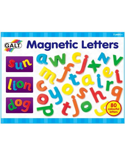 Litere magnetice Galt - Alfabetul englez, 80 de bucati - 1