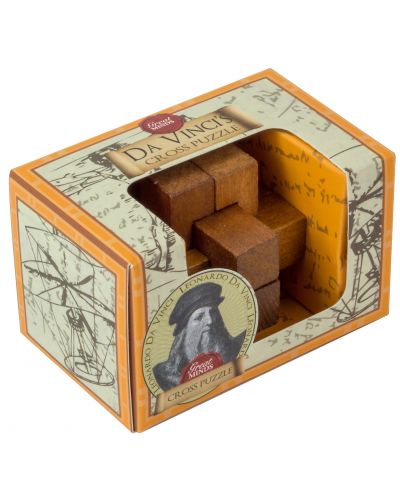 Mini puzzle logic Professor Puzzle – Da Vinci Cross | Ozone.ro