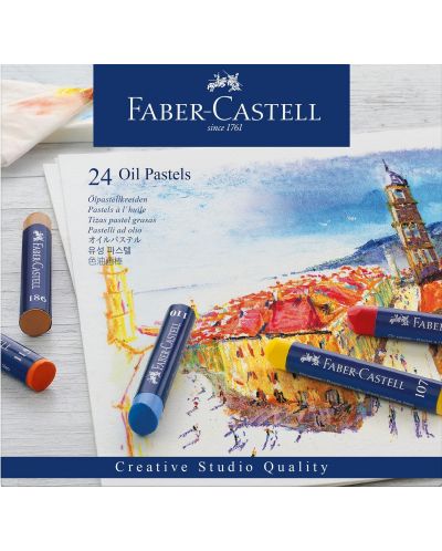 Pasteluri uleioase Faber-Castell - Creative Studio, 24 de bucati - 1