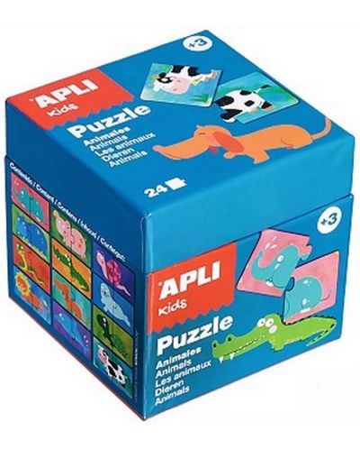 Puzzle educativ APLI de 24 piese - Animale - 1