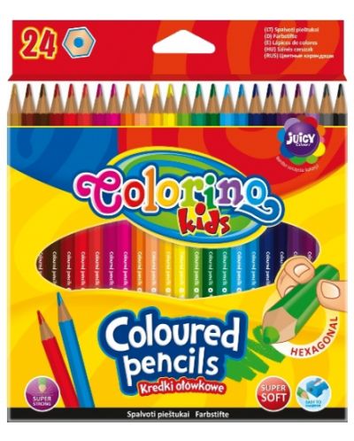 Creioane colorate - Set de 24 de culori - 1