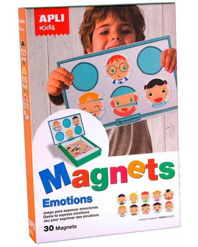 Joc educativ cu magneti Apli Kids - Emotii - 1