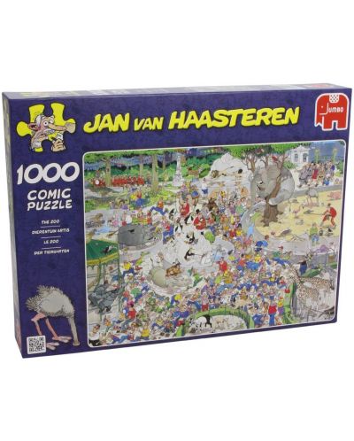 Puzzle Jumbo de 1000 piese - Gradina zoologica, Yan Van Haasteren - 1