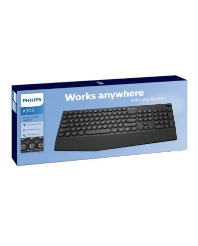 Tastatura wireless  Philips - K303, negru - 2