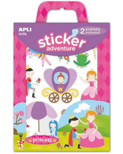 Joc cu stikere APLI Kids - Aventuri cu printese - 1