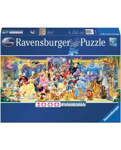 Puzzle panoramic Ravensburger de 1000 piese - Eroii Disney - 1