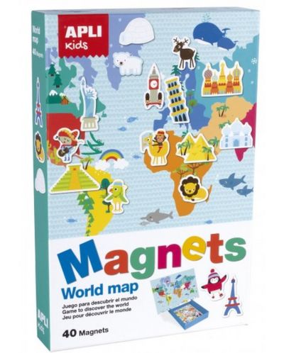 Joc magnetic APLI - Harta lumii - 1