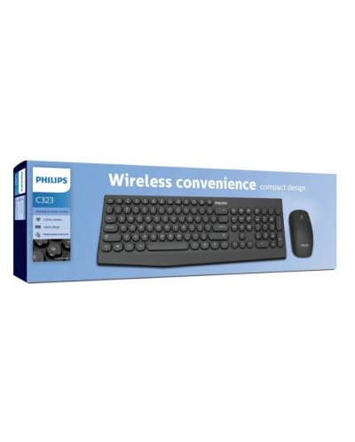 Set mouse wireless si tastatura Philips - C323, negru - 3