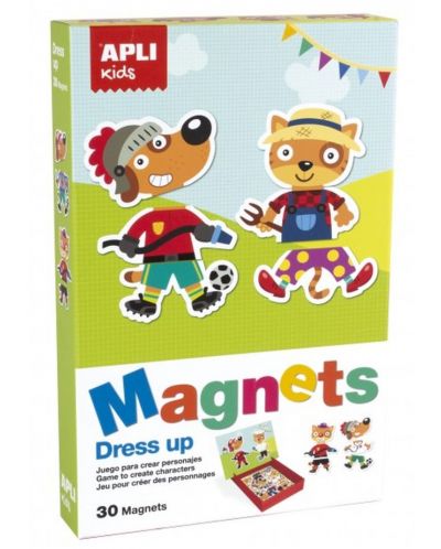 Joc magnetic pentru copii - Imbraca eroii - 1