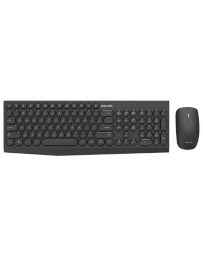 Set mouse wireless si tastatura Philips - C323, negru - 1