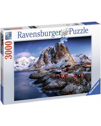 Puzzle Ravensburger de 3000 piese - Hamnoy Lofoten, Norvegia - 1