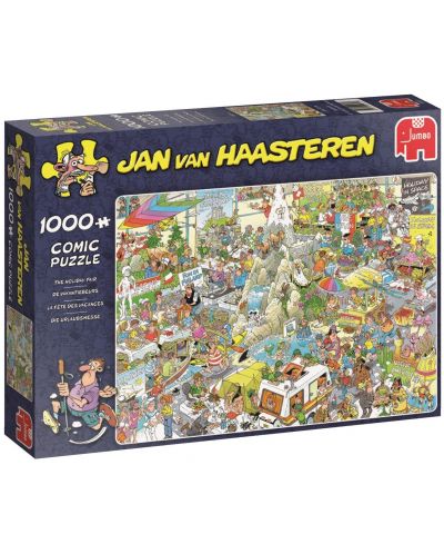 Puzzle Jumbo de 1000 piese - Targul festiv, Yan Van Haasteren - 1