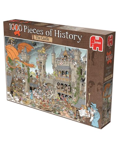Puzzle Jumbo de 1000 piese - Bucati de istorie - Castelul Derks - 1