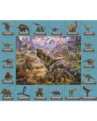 Puzzle Jumbo de 53 piese - Descoperiti lumea dinozaurilor - 2