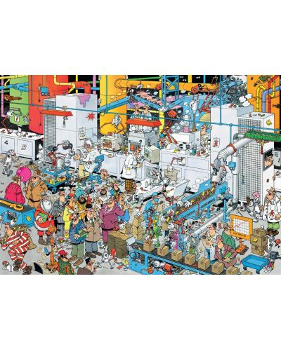 Puzzle Jumbo de 500 piese - Fabrica de bomboane, Jan van Haasteren - 2