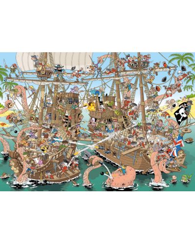 Puzzle Jumbo de 1000 piese - Bucati de istorie - Pirati, Derks - 2