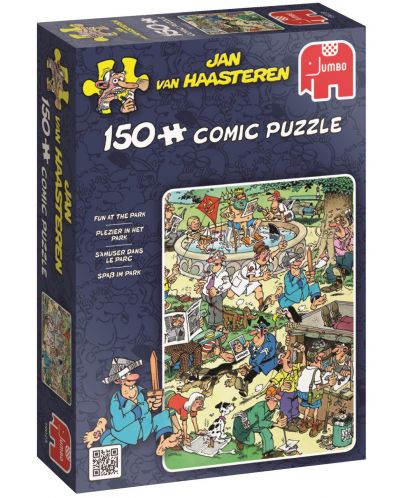 Puzzle Jumbo de 150 piese - Distractie in parc, Jan van Haasteren - 1