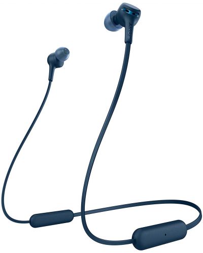 Casti wireless Sony - WI-XB400, albastre - 1