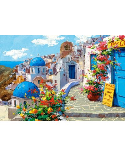 Puzzle Castorland de 2000 piese - Primavara in Santorini - 2