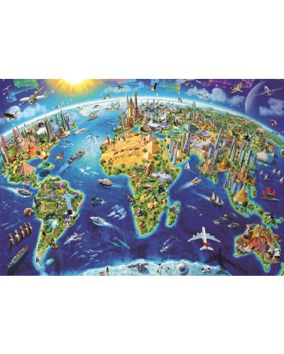 Puzzle Educa de 2000 piese - Atractii mondiale - 2