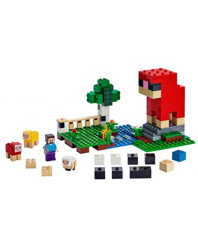 Constructor Lego Minecraft - Ferma de lana  (21153) - 2