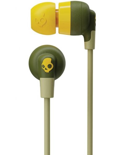 Casti wireless cu microfon Skullcandy - Ink'd+, moss/olive/yellow - 2