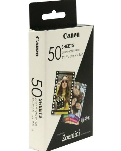 Hârtie foto Canon - Zink 2x3", pentru Zoemini, 50 de buc - 2