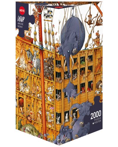 Puzzle Heye de 2000 piese - Arca lui Noe, Jean-Jacques Loup - 1