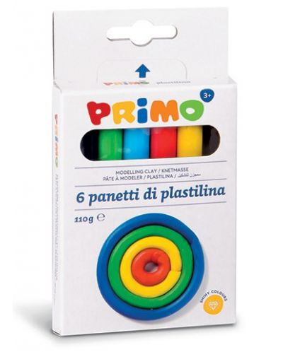Set plastilina Primo - 6 culori, 110 gr. - 1