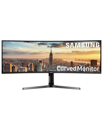 Monitor gaming Samsung - LC43J890DKUXEN, 43", UHD, FreeSync, Curved, negru - 1