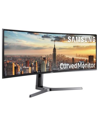 Monitor gaming Samsung - LC43J890DKUXEN, 43", UHD, FreeSync, Curved, negru - 2
