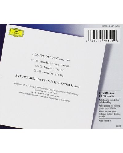 Arturo Benedetti Michelangeli - Debussy: Preludes (I); Images (CD) - 2