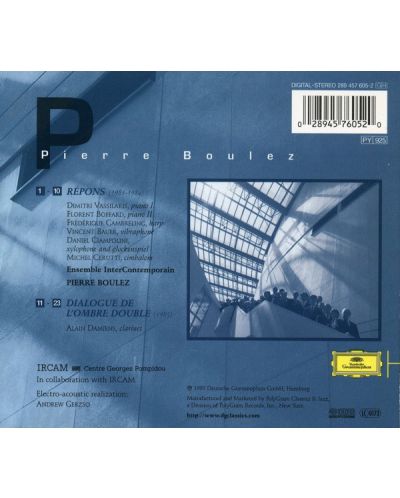 Alain Damiens - Boulez: Répons; Dialogue de l'ombre double (CD) - 2