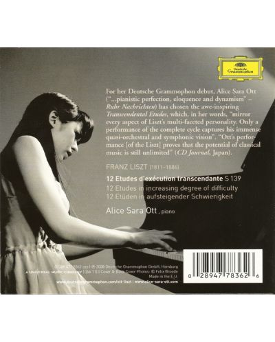 Alice Sara Ott - Liszt: 12 Etudes d'execution transcendante (CD) - 2