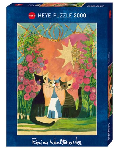 Puzzle Heye de 2000 piese - Trandafiri, Rosina Wachtmeister - 1