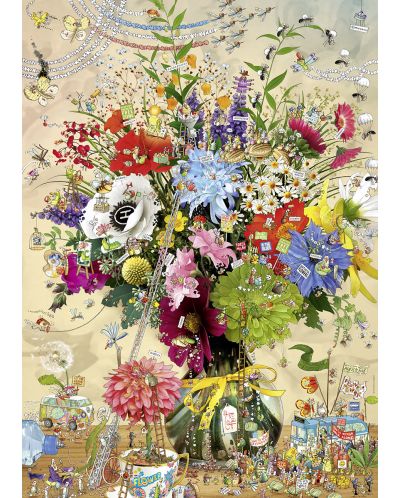Puzzle Heye de 1000 piese - Viata florilor, Marino Degano - 2